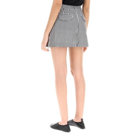 SIMONE ROCHA Gingham Cotton Shorts - Picture 3 of 4